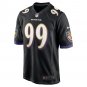 Men's Odafe Oweh Black Baltimore Ravens Game Jersey