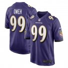 Men's Odafe Oweh Purple Baltimore Ravens Game Jersey