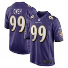 Men's Odafe Oweh Purple Baltimore Ravens Game Player Jersey