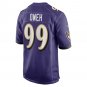 Men's Odafe Oweh Purple Baltimore Ravens Game Player Jersey