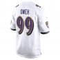 Men's Odafe Oweh White Baltimore Ravens Game Jersey