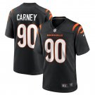 Men's Owen Carney Black Cincinnati Bengals Home Game Player Jersey