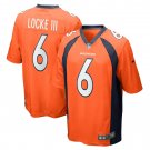 Men's P.J. Locke Orange Denver Broncos Game Player Jersey