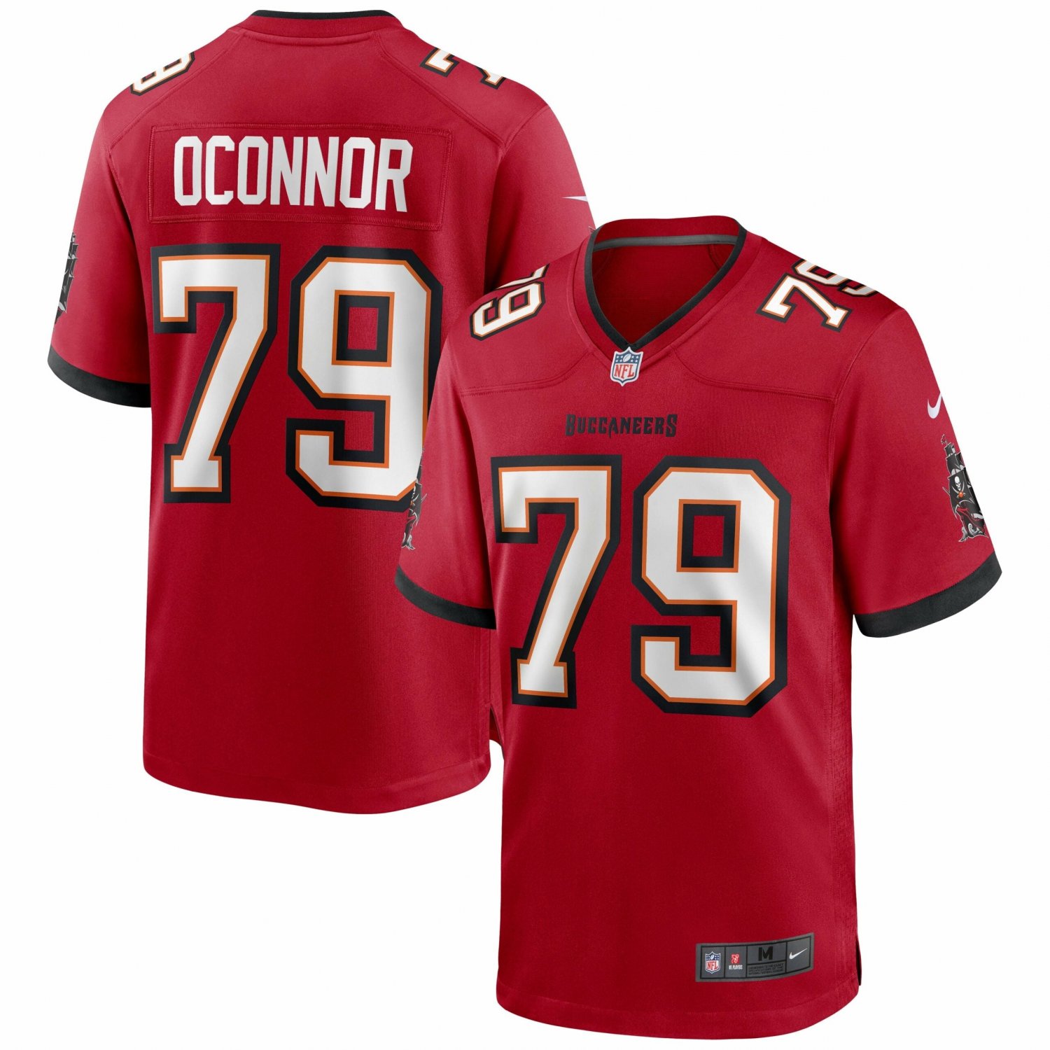 Men's Patrick O'Connor Red Tampa Bay Buccaneers Game Jersey