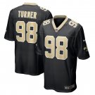 Men's Payton Turner Black New Orleans Saints Game Jersey