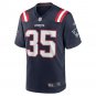 Men's Pierre Strong Jr. Navy New England Patriots Game Player Jersey