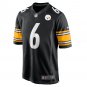 Men's Pressley Harvin III Black Pittsburgh Steelers Game Jersey