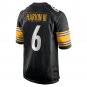 Men's Pressley Harvin III Black Pittsburgh Steelers Game Jersey