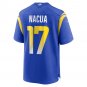 Men's Puka Nacua Royal Los Angeles Rams Home Game Jersey