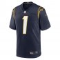 Men's Quentin Johnston Navy Los Angeles Chargers Alternate Game Jersey