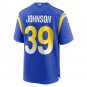 Men's Quindell Johnson Royal Los Angeles Rams Home Game Jersey