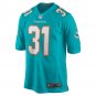 Men's Raheem Mostert Aqua Miami Dolphins Game Jersey