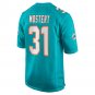Men's Raheem Mostert Aqua Miami Dolphins Game Jersey