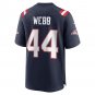 Men's Raleigh Webb Navy New England Patriots Home Game Player Jersey