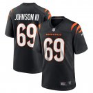 Men's Raymond Johnson III Black Cincinnati Bengals Game Player Jersey