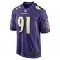 Men's Rayshad Nichols Purple Baltimore Ravens Game Player Jersey
