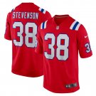 Men's Rhamondre Stevenson Red New England Patriots Alternate Game Player Jersey