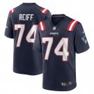 Men's Riley Reiff Navy New England Patriots Game Jersey