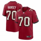 Men's Robert Hainsey Red Tampa Bay Buccaneers Game Jersey