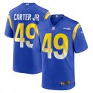 Men's Roger Carter Jr. Royal Los Angeles Rams Game Player Jersey
