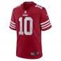 Men's Ronnie Bell Scarlet San Francisco 49ers Team Game Jersey