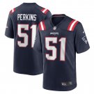 Men's Ronnie Perkins Navy New England Patriots Game Jersey