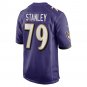 Men's Ronnie Stanley Purple Baltimore Ravens Game Jersey