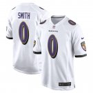 Men's Roquan Smith White Baltimore Ravens Game Jersey