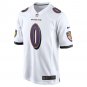 Men's Roquan Smith White Baltimore Ravens Game Jersey