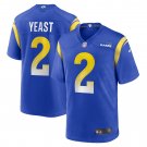 Men's Russ Yeast Royal Los Angeles Rams Home Game Jersey