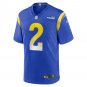 Men's Russ Yeast Royal Los Angeles Rams Home Game Jersey