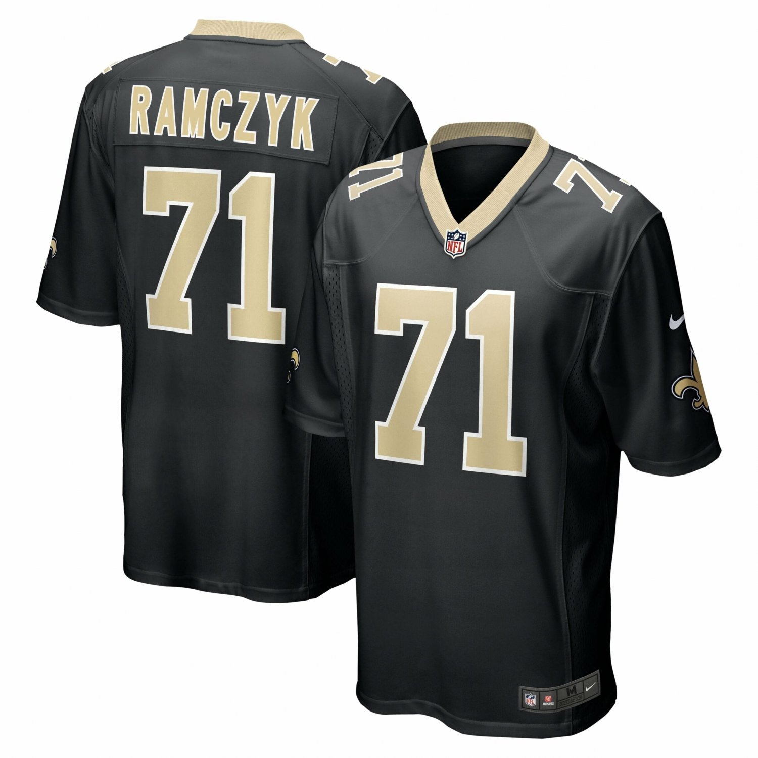 Men's Ryan Ramczyk Black New Orleans Saints Game Jersey