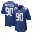 Men's Ryder Anderson Royal New York Giants Game Player Jersey