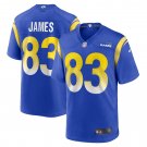 Men's Sam James Royal Los Angeles Rams Home Game Jersey