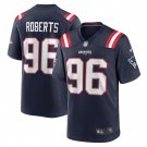 Men's Sam Roberts Navy New England Patriots Game Player Jersey