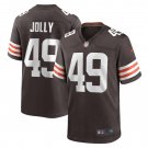Men's Shaun Jolly Brown Cleveland Browns Game Player Jersey