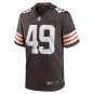 Men's Shaun Jolly Brown Cleveland Browns Game Player Jersey
