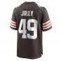 Men's Shaun Jolly Brown Cleveland Browns Game Player Jersey