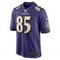 Men's Shemar Bridges Purple Baltimore Ravens Player Game Jersey