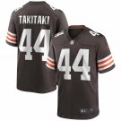 Men's Sione Takitaki Brown Cleveland Browns Game Jersey