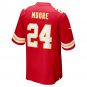 Men's Skyy Moore Red Kansas City Chiefs Game Player Jersey