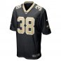 Men's Smoke Monday Black New Orleans Saints Game Player Jersey