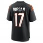 Men's Stanley Morgan Black Cincinnati Bengals Player Game Jersey