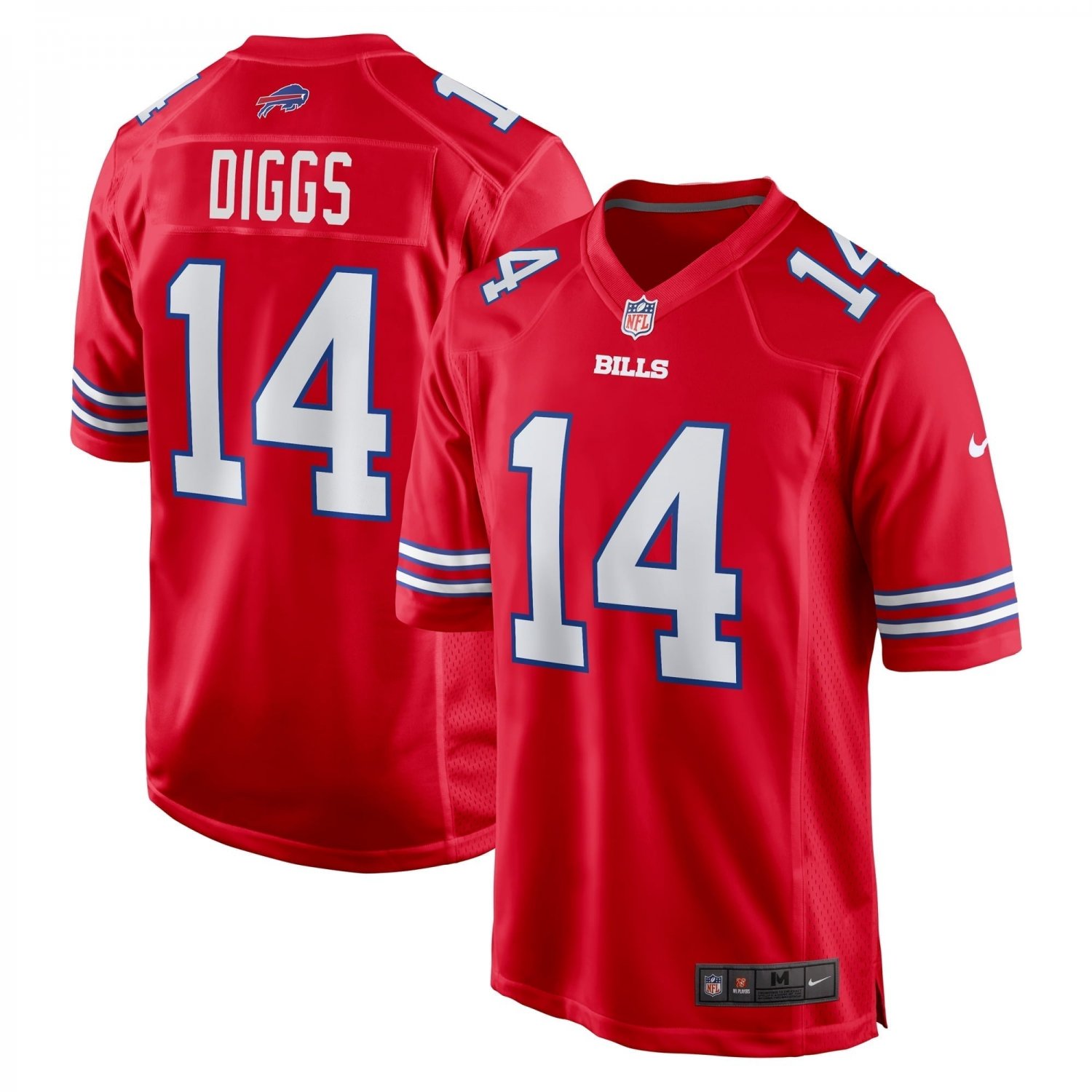 Men's Stefon Diggs Red Buffalo Bills Alternate Game Jersey