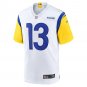 Men's Stetson Bennett White Los Angeles Rams Game Jersey