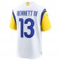 Men's Stetson Bennett White Los Angeles Rams Game Jersey