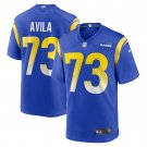 Men's Steve Avila Royal Los Angeles Rams Home Game Jersey