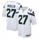 Men's Tariq Woolen White Seattle Seahawks Game Player Jersey