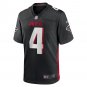 Men's Taylor Heinicke Black Atlanta Falcons Game Player Jersey