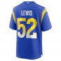 Men's Terrell Lewis Royal Los Angeles Rams Game Jersey